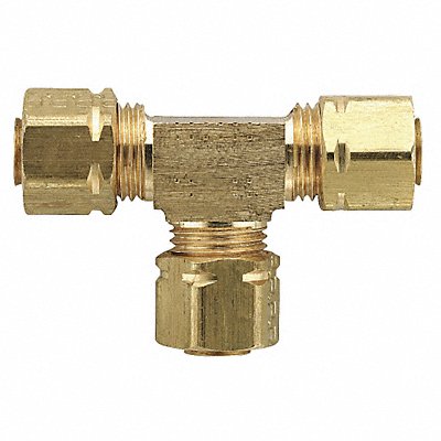 PARKER 264CA3 Union Tee Brass Comp 3/16In PK10