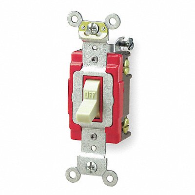 LEVITON 12212I Wall Swtch 1-Pol 120/277V 20A Ivry Toggl