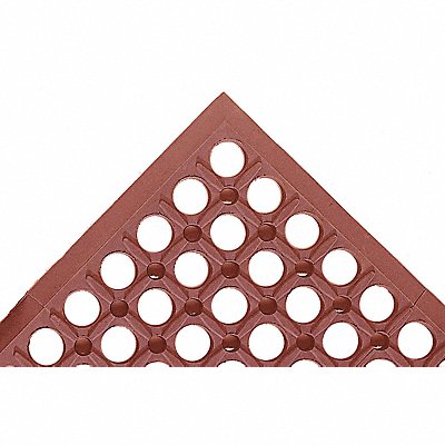NOTRAX 6LUL5 Drainage Mat Red wBlkBrdr 3 ft.x5 ft.