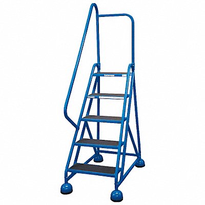 COTTERMAN ST502A2C21P5 D5253 Rolling Ladder Handrail Platform 45 In H