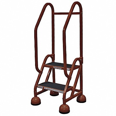 COTTERMAN ST221A2C4P5 D5264 Rolling Ladder Handrail Platform 18 In H