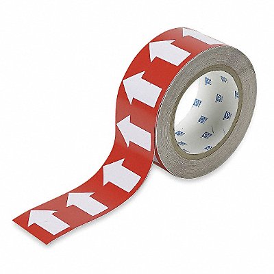 BRADY 91426 D3612 Pipe Marking Tape Red 1in W 90ft Roll L