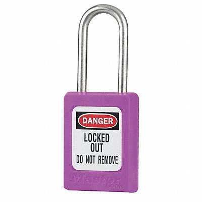 MASTER LOCK S31PRP D5337 Lockout Padlock KD Purple 1-7/8 H