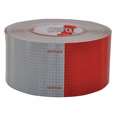 ORALITE 18687 Reflective Tape W 3 In Red/White
