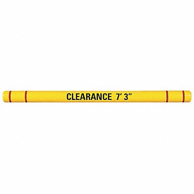 GRAINGER HTGRD480YR Clearance Bar with Graphics 5 in Dia