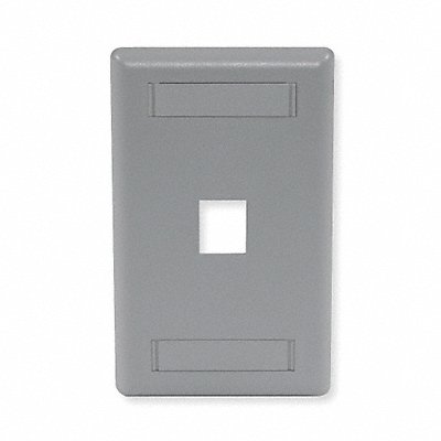 HUBBELL PREMISE WIRING IFP11GY Wall Plate 1 Port