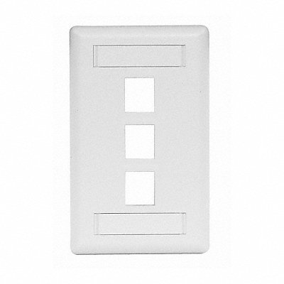 HUBBELL PREMISE WIRING IFP13W Wall Plate 3 Port