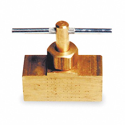 GRAINGER 6MN29 Needle Valve Straight Brass 1/8 In.