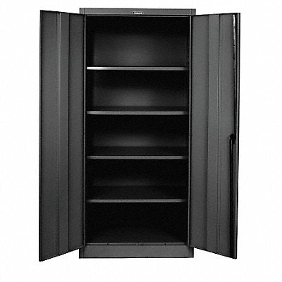 HALLOWELL 815S18AME K3855 Storage Cabinet 78 x36 x18 Black 4 Shelves