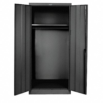 HALLOWELL 835W18AME K3919 Storage Cabinet 78 x36 x18 Black 1Shlv