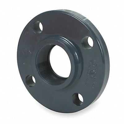 GRAINGER 852005 Flange 1/2 in Schedule 80 FNPT Grey