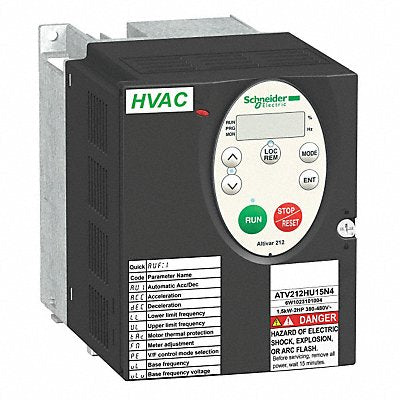 SCHNEIDER ELECTRIC ATV212HU15N4 Variable Frequency Drive 2hp 380 to 480V