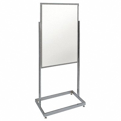 UNITED VISUAL PRODUCTS UVWPS2436CHROMEWHITE Dry Erase Board White 24x58