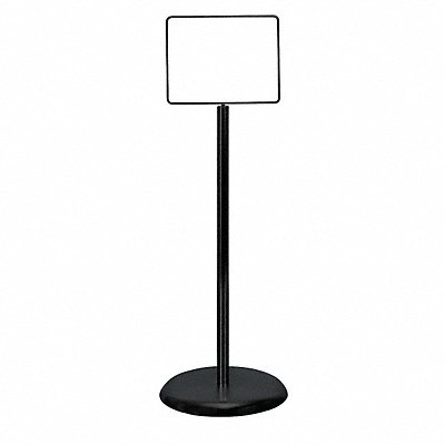 GRAINGER UVPSH17 Sign Holder Pedestal 14x11 Metal Black