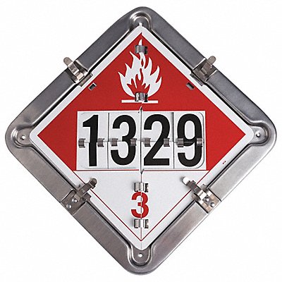 BRADY 63214 DOT Container Placard 13-5/8 Label W