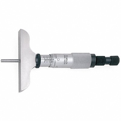 STARRETT 440Z3L Depth Micrometer 0-3 In 2-1/2 Base 3 Rod