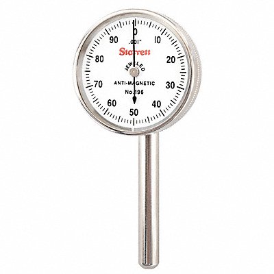 STARRETT 196B6 Dial Indicator 0 to 0.200 In 0-100