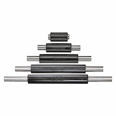 STARRETT S234E End Measuring Rod Set 1/4 In Dia 5 Pcs
