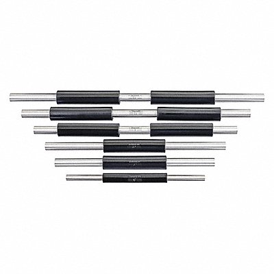 STARRETT S234F End Measuring Rod Set 1/4 In Dia 6 PC
