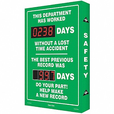 ACCUFORM SCK118 Electronic Scoreboard 28in x 20in Green