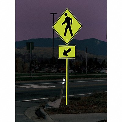 DAVIDSON 8008364119 Sign Post Reflector Green 5 ft H