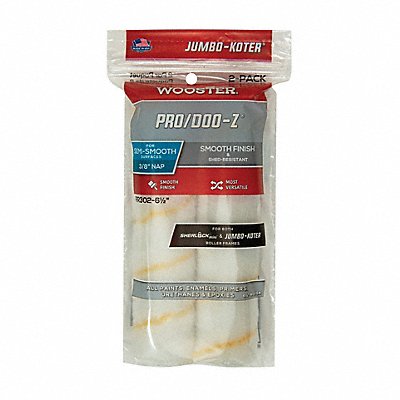 WOOSTER RR302612 Mini Rollers 6 1/2 L 3/8 Nap Woven PK2