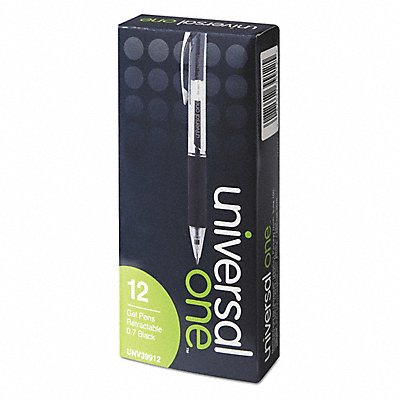 UNIVERSAL ONE UNV39912 Gel Pens Black PK12