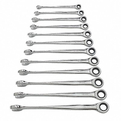 GEARWRENCH 85888 Ratcheting Wrench Set Metric 12 pt 12pcs