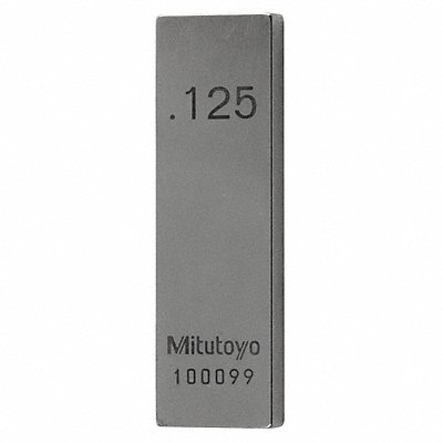 MITUTOYO 611165531 Gage Block Rect Steel 0.125 In ASME 0
