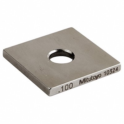 MITUTOYO 614191531 Gage Block Square Steel 0.100 In ASME 0