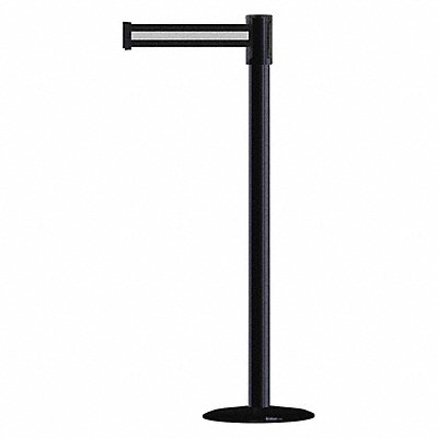 TENSABARRIER 890B333333STDNOS3XC Barrier Post with Belt 7-1/2 ft L