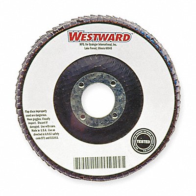 WESTWARD 6NZ05 Arbor Mount Flap Disc 7in 80 Medium