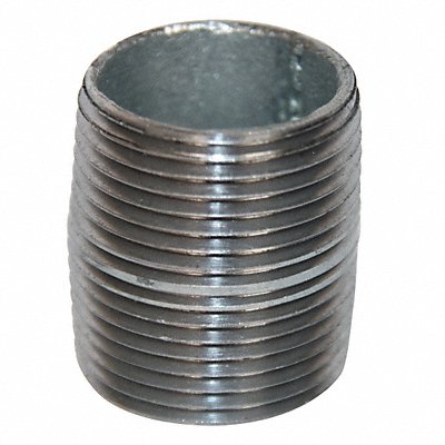 GRAINGER 6P853 Nipple 1-1/2 . Close Galvanised Welded Steel
