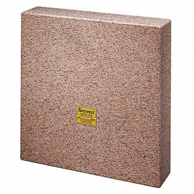 STARRETT 81922 Granite Master Sq Pink 5-Face AA 14x14x3