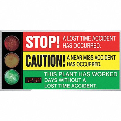 ACCUFORM SCT805 Electronic Scoreboard 36x72in Grn/Rd/Yellow