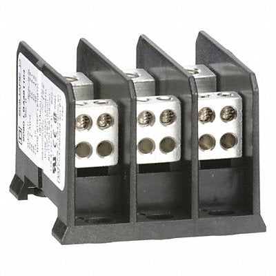 SQUARE D 9080LBA361104 Mintr Distr Block Al/Cu 600V AC/DC