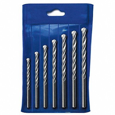 WESTWARD 6PTC5 Masonry Drill Set pc HSS