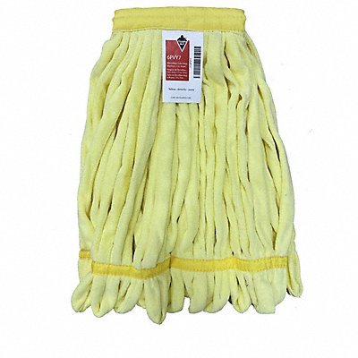 TOUGH GUY 6PVY7 Wet Mop Yellow Microfiber