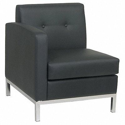 OFFICE STAR WST51LFB18 Wallstreet Chair Faux Leather Black