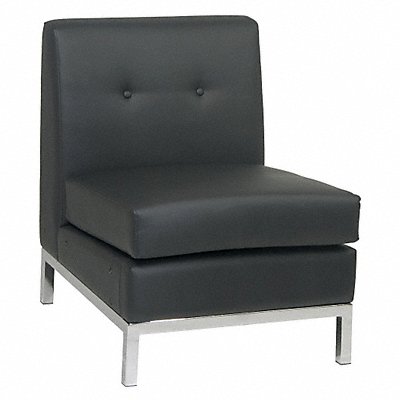 OFFICE STAR WST51NB18 Wallstreet Chair Faux Leather Black
