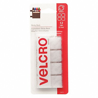VELCRO BRAND 90073 Reclosable Fastener White 7/8 PK12