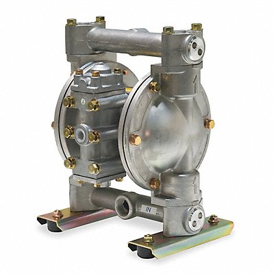 DAYTON 3HJW8 Double Diaphram Pump FNPT TPV/316Stainless Steel 1/4 28gpm