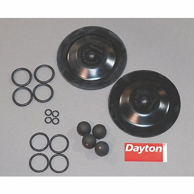 DAYTON 6PY65 Diaphragm Pump Repair Kit Buna-N For 6PY42