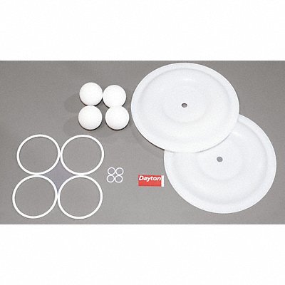 DAYTON 6PY75 Diaphragm Pump Repair Kit PTFE For34TJ43 6PY56