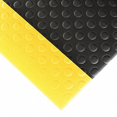 NOTRAX 417S0023BY Antifatigue Mat Black YllwBrdr 2ft.x3ft.