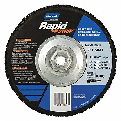 NORTON 66261009585 Non Woven Depressed Centre Disc 4 1/2 in Dia