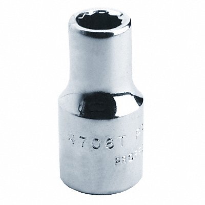 PROTO J4714TB Socket Steel Black Oxide 7/16 in