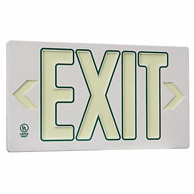GRAINGER GRAN4734 D6995 Exit Sign 8 3/4 in x 15 3/8 in Plastic