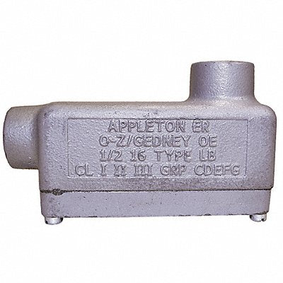 APPLETON ELECTRIC ERLB50 Conduit Outlet Body Iron Trd Sz 1/2in