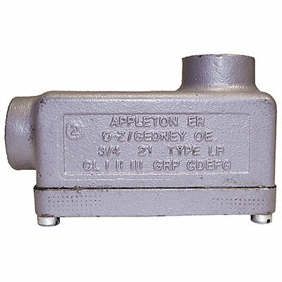 APPLETON ELECTRIC ERLB75 Conduit Outlet Body Iron Trd Sz 3/4in
